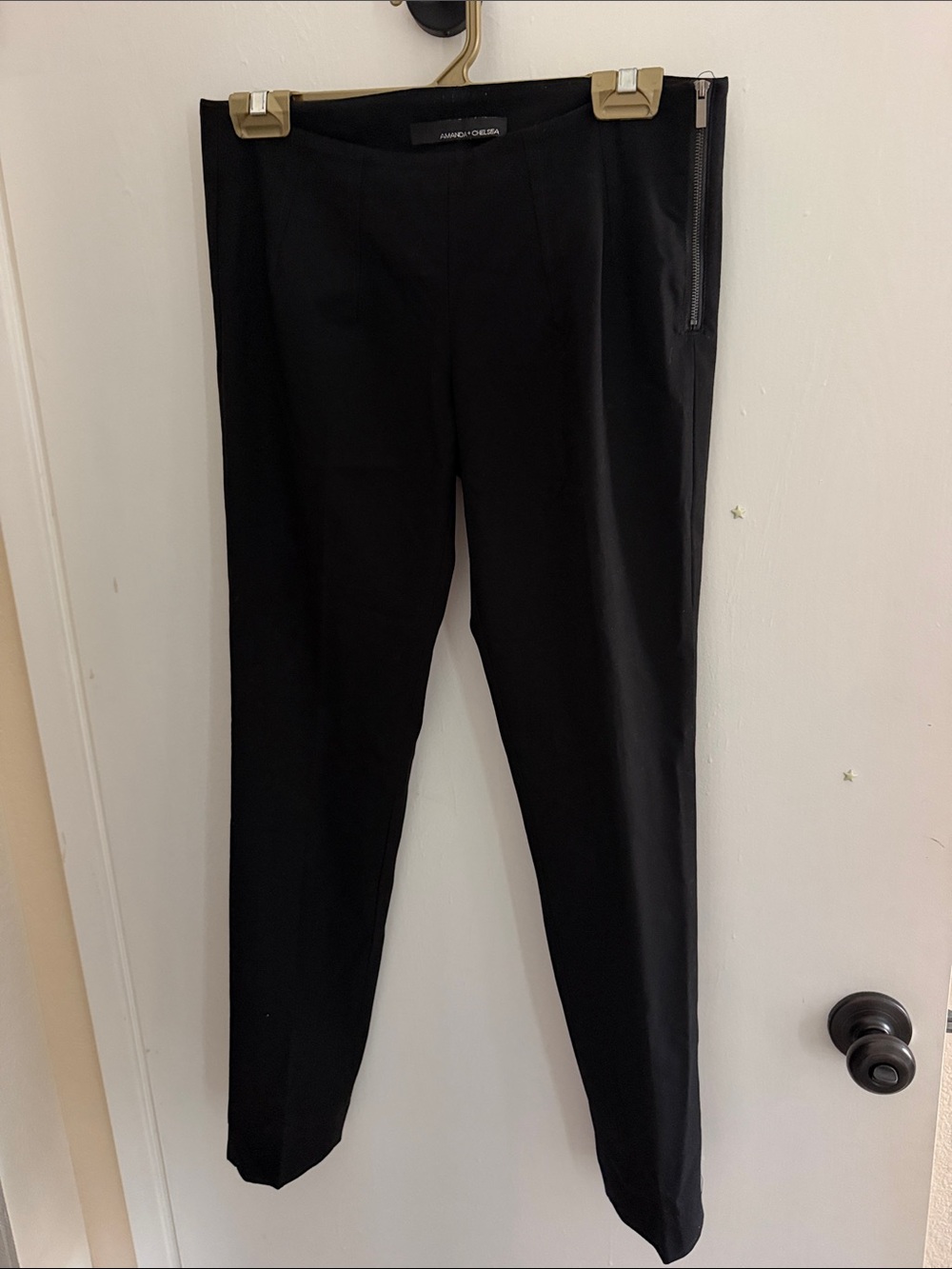 Amanda & Chelsea Black Straight-Leg Pants